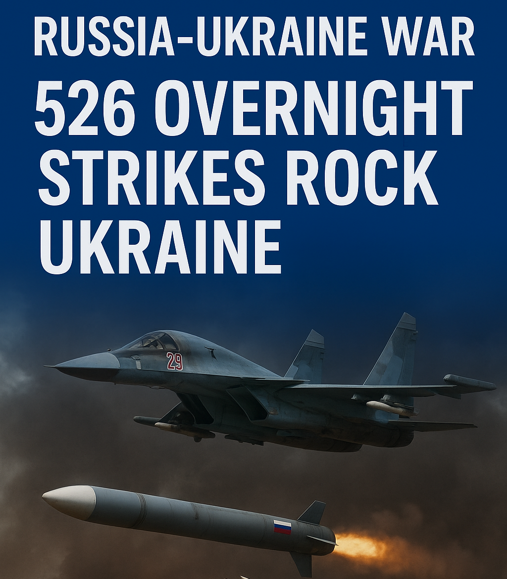 Russia-Ukraine War LIVE: 526 Overnight Strikes Rock Ukraine